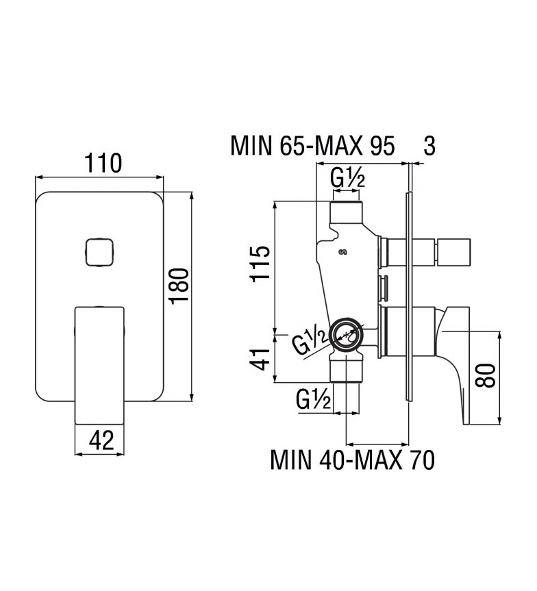 Змішувач для душу Seven Velvet Black (SE124100BM), Nobili - Зображення 1869527-ce41d.jpg