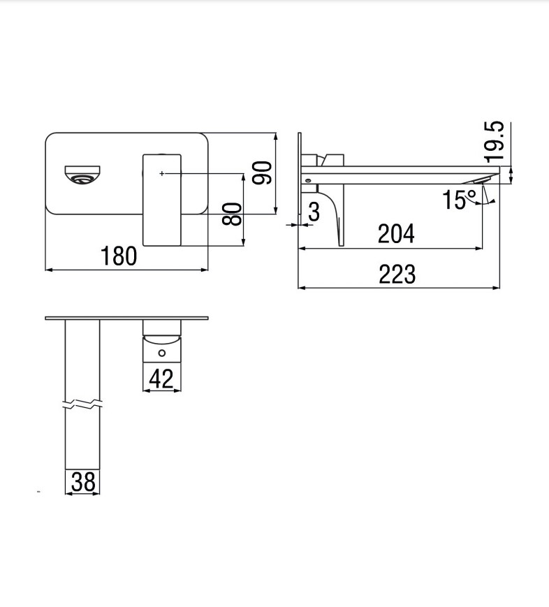 Змішувач для умивальника Seven (SE124198-1CR), Nobili - Зображення 1869557-7d5ae.jpg