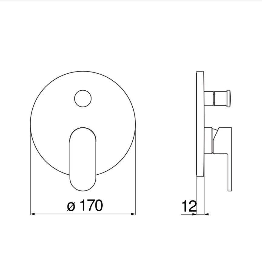 Змішувач для душу Up (UP94100-ECR), Nobili - Зображення 1869627-51f77.jpg
