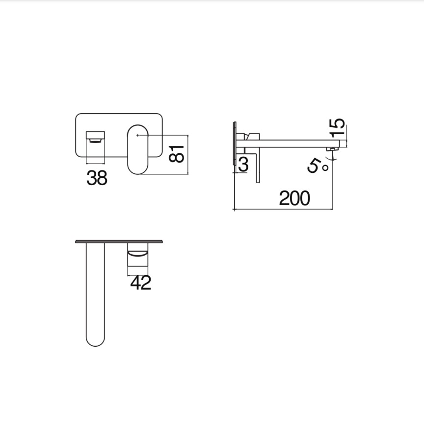 Змішувач для умивальника Up (UP94198-1CR), Nobili - Зображення 1869642-83d5b.jpg