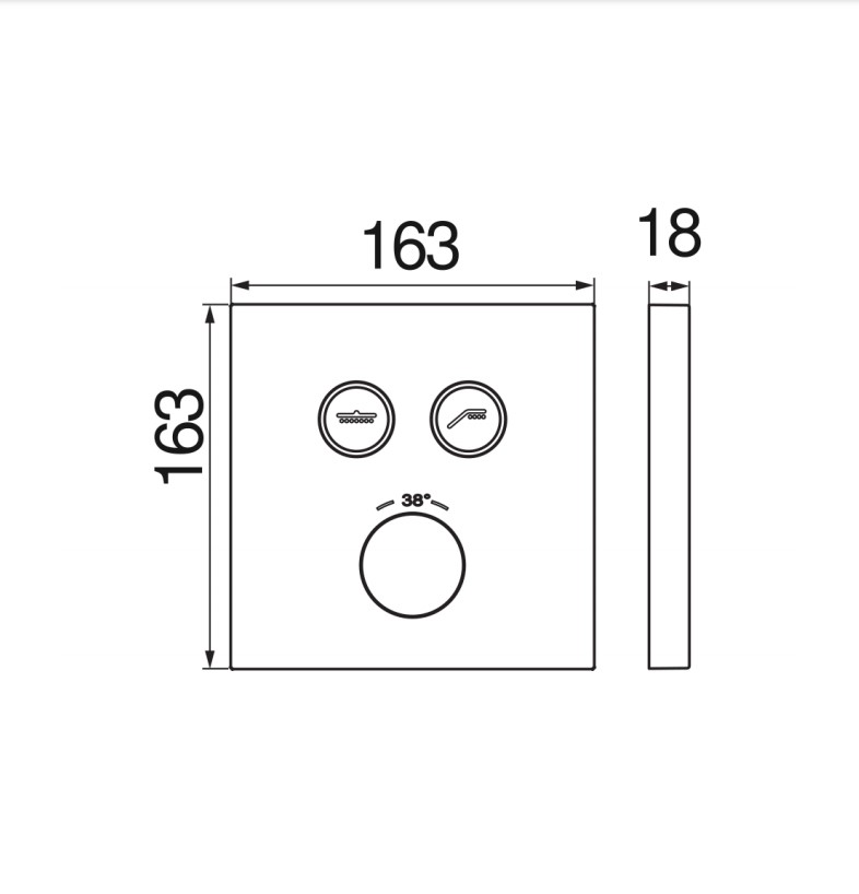 Смеситель для душа ONOFF (WE00202-ECR), Nobili - Зображення 1869672-777d0.jpg