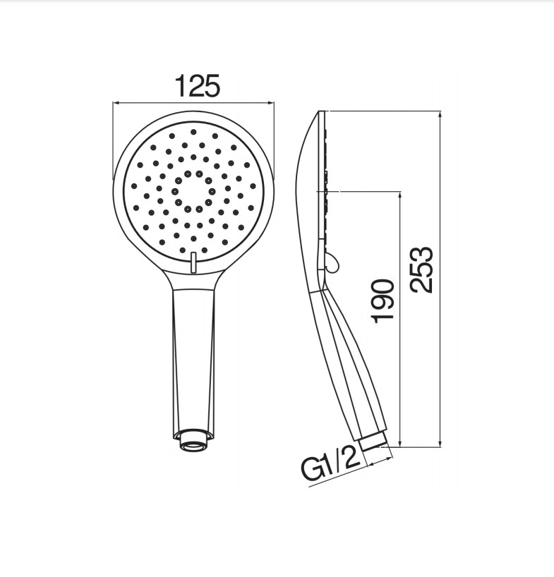 Лійка для ручного душу Components (AD142-161CR), Nobili - Зображення 1869677-d372d.jpg