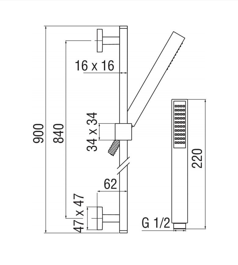 Душовий набір AD140-21CR Nobili - Зображення 1869727-ec490.jpg