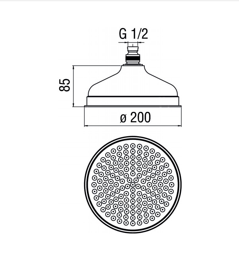 Верхній душ (AD139-12CR), Nobili - Зображення 1869737-0168d.jpg