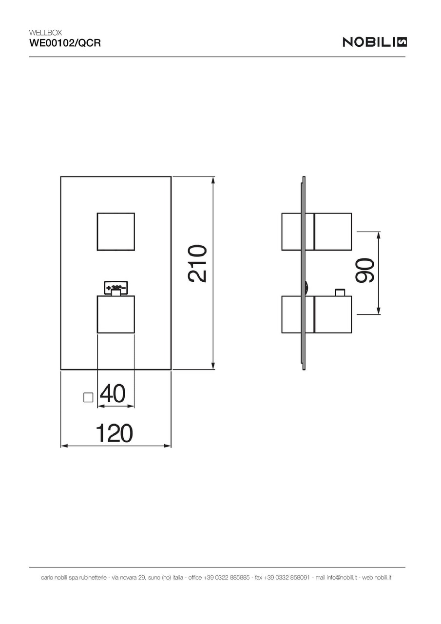 Змішувач для душу Mia (WE00102-QCR), Nobili - Зображення 1869767-85825.jpg
