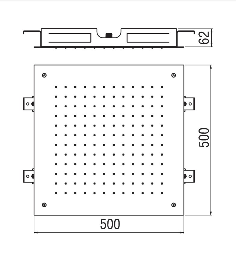 Верхній душ Flush-fit AD139-101CR Nobili - Зображення 1869772-a017f.jpg