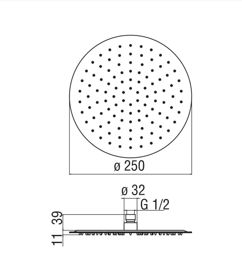 Верхній душ Velvet Black (AD139-121BM), Nobili - Зображення 1869827-1cc8d.jpg