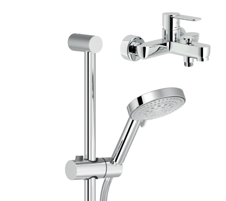 Змішувач для ванни з душовим набором SAND (SA991AD140-66CR), Nobili - Зображення 1869847-72ce7.jpg