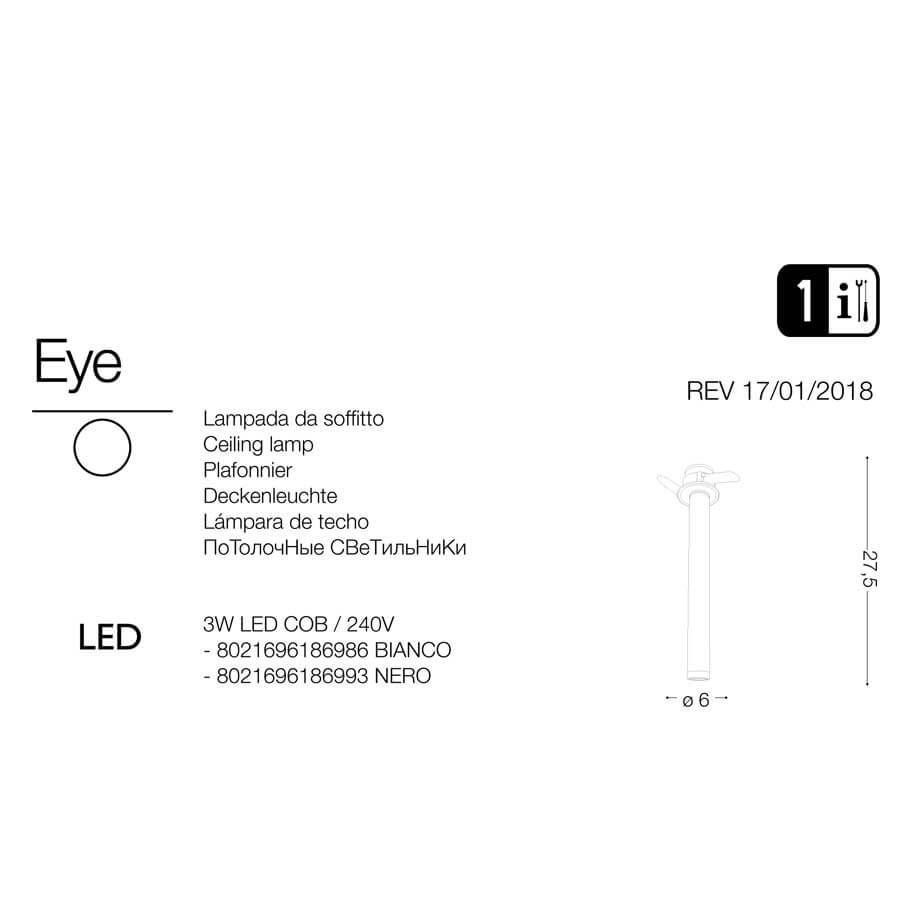 Точковий світильник EYE BK (186993), IDEAL LUX - Зображення 186986-.jpg