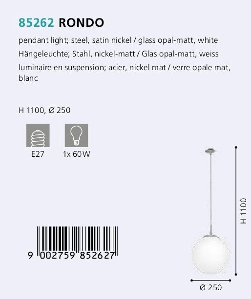 Люстра RONDO (85262), EGLO - Зображення 1870332-66b1e.jpg