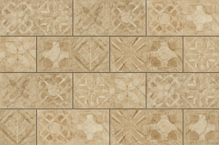Плитка фасадна Torstone Beige Decor 148x300x9 Cerrad - Зображення