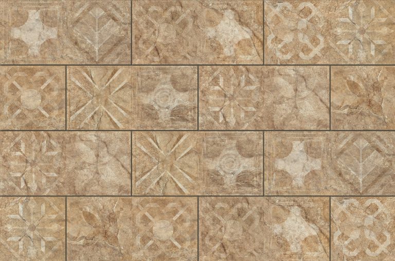 Плитка фасадна Torstone Brown Decor 148x300x9 Cerrad - Зображення