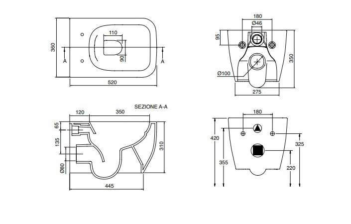 Унітаз підвісний Teorema 2.0 Rimless (5126CL49) Ardesia, SCARABEO - Зображення 1871427-1a619.jpg