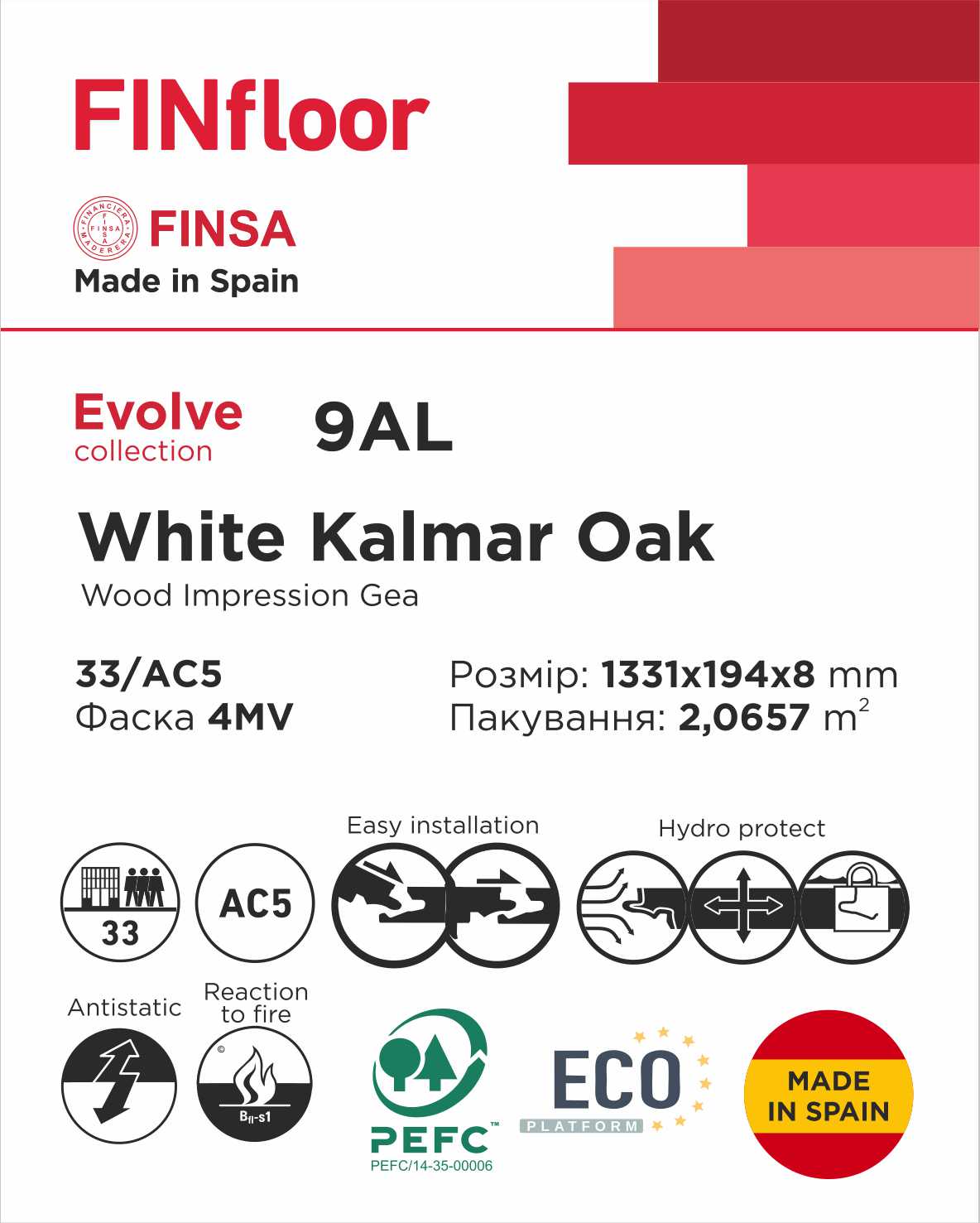 Ламінат  Finsa 9AL White Kalmar Oak Evolve  - Зображення 1871834-ec10d.jpg