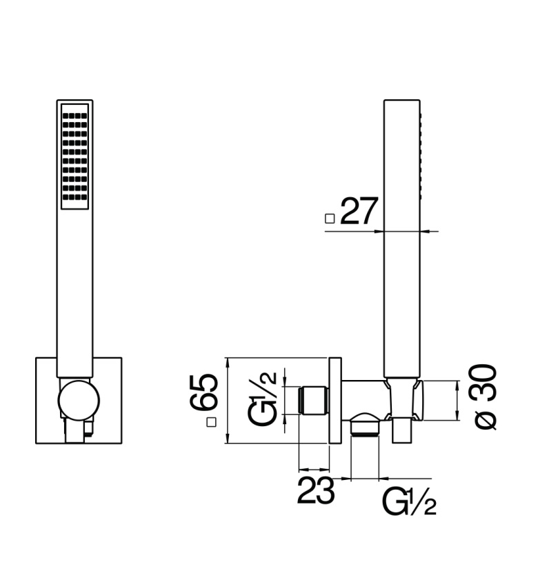 Душовий набір Inox брашований AD146-53IX Nobili - Зображення 187280176-47f46.jpg