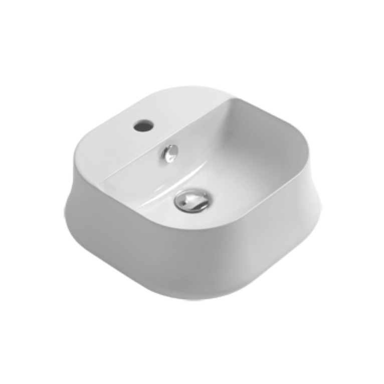 Умивальник SH 07 Sharp (SH07) Glossy white, SIMAS - Зображення