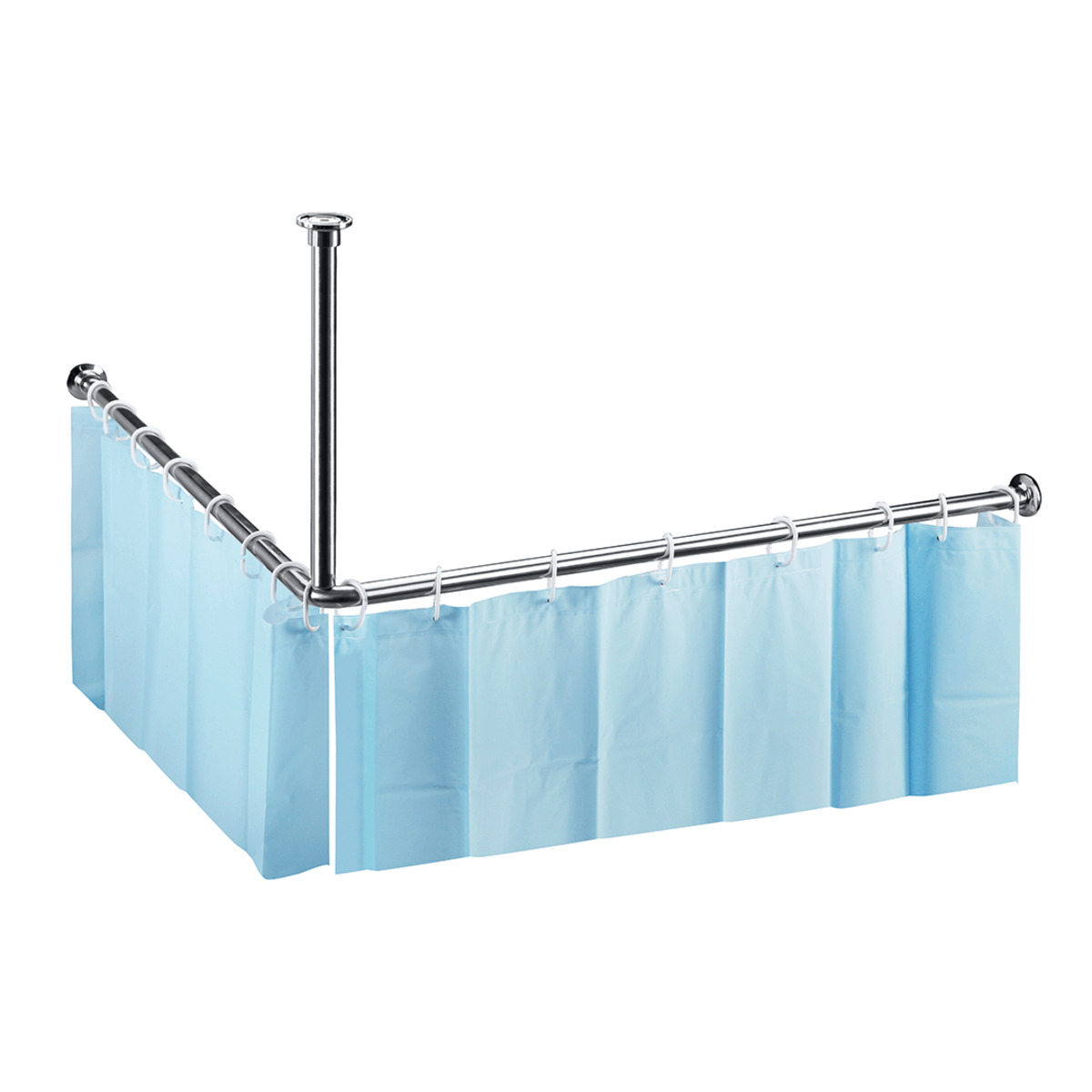 Штанга для шторки кутова 1400x700x500 Help (101120052A00019), Bemeta - Зображення