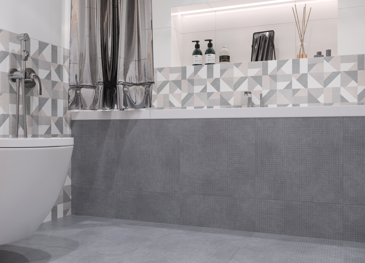 Плитка керамогранітна Moderno сірий 400x400x8 Golden Tile - Зображення 1874290-7fd11.jpg