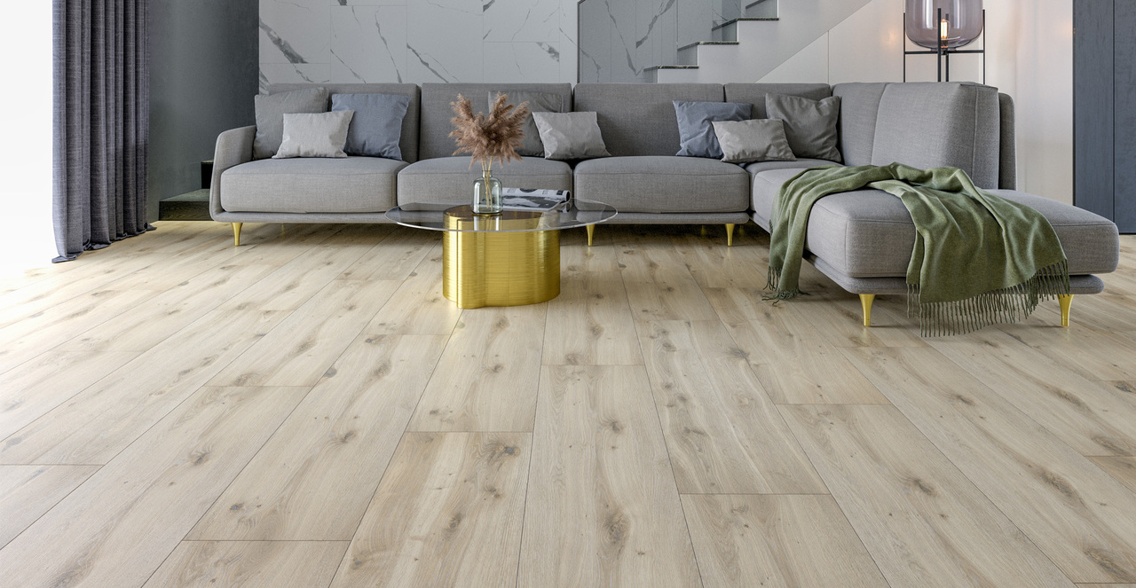 Плитка керамогранітна Stark Wood бежево-сірий RECT 300x1200x10 Golden Tile - Зображення 1874370-5214f.jpg
