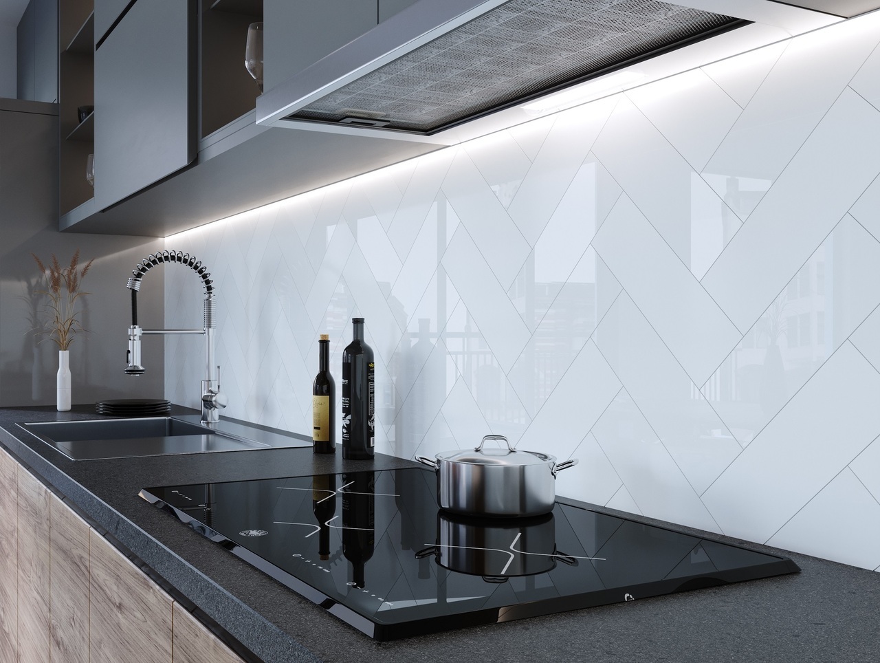 Плитка стінова The Wall plane сірий 100x300x7 Golden Tile - Зображення 1874573-bb302.jpg