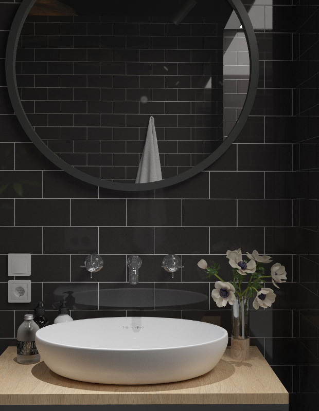 Плитка стінова The Wall plane темно-сірий 100x300x7 Golden Tile - Зображення 1874583-92d5b.jpg