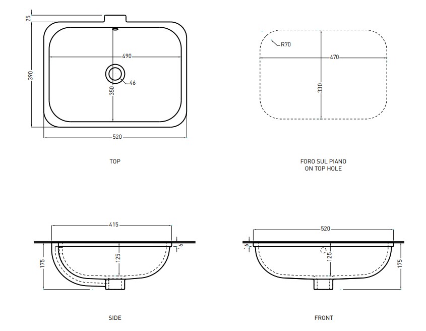 Умивальник Enjoy (EJLASPR), CIELO - Зображення 187466-9873a.jpg