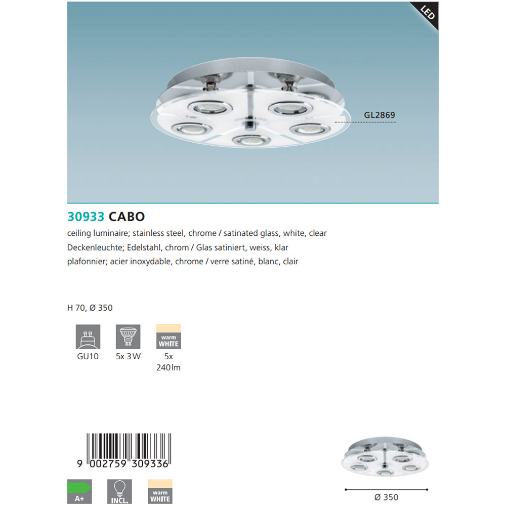 Светильник CABO (30933), EGLO - Зображення 1874685-ee194.jpg