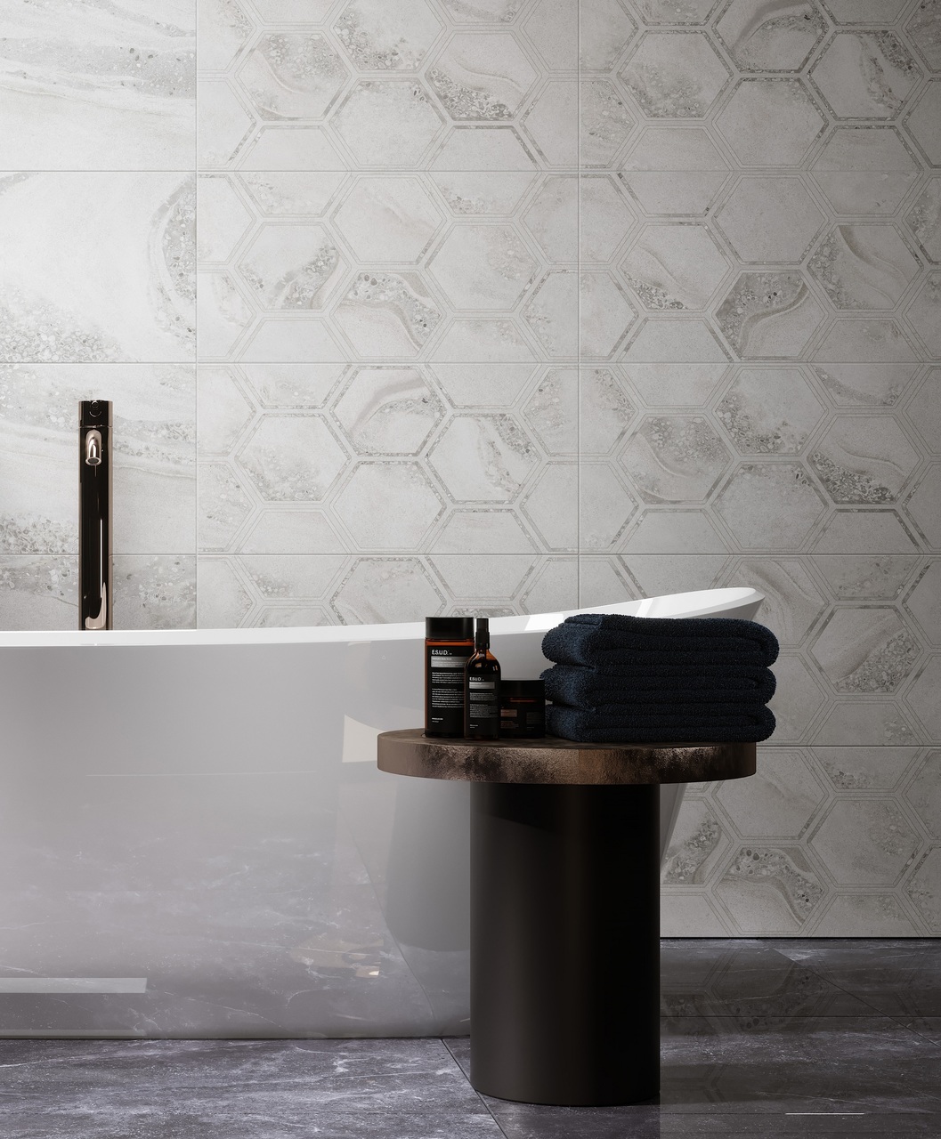 Плитка керамогранитная Fusion серый RECT 600x600x10 Golden Tile - Зображення 1874825-887dc.jpg