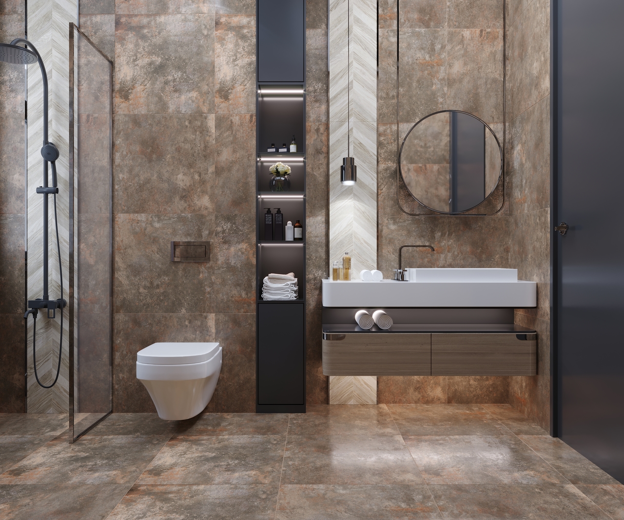 Плитка керамогранітна Metallica коричневий RECT 600x1200x10 Golden Tile - Зображення 1874900-f6fc7.jpg