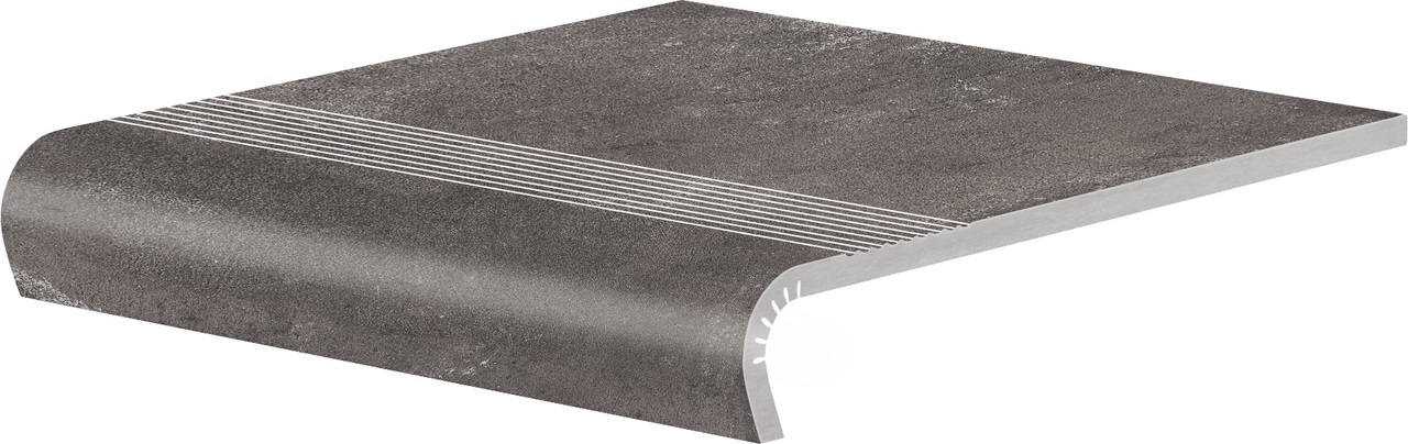 Сходинка з капіносом V-shape Piatto Antracyt 320-50x300x9 Cerrad - Зображення