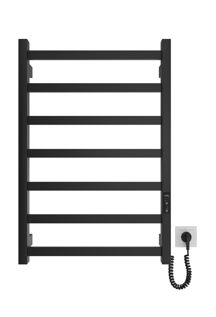 Рушникосушка електрична Emily 530x770 чорний matt Hygge Family - Зображення