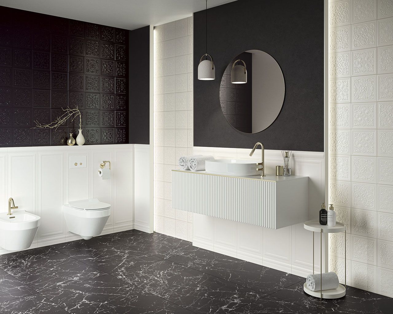 Плитка стінова Classy Chic Nero A STR RECT 298x898x9 Paradyz - Зображення 1876091-476ef.jpg