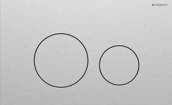 Клавиша смыва Sigma 40 Round 115.628.FW.1 нержавеющая сталь Geberit - Зображення