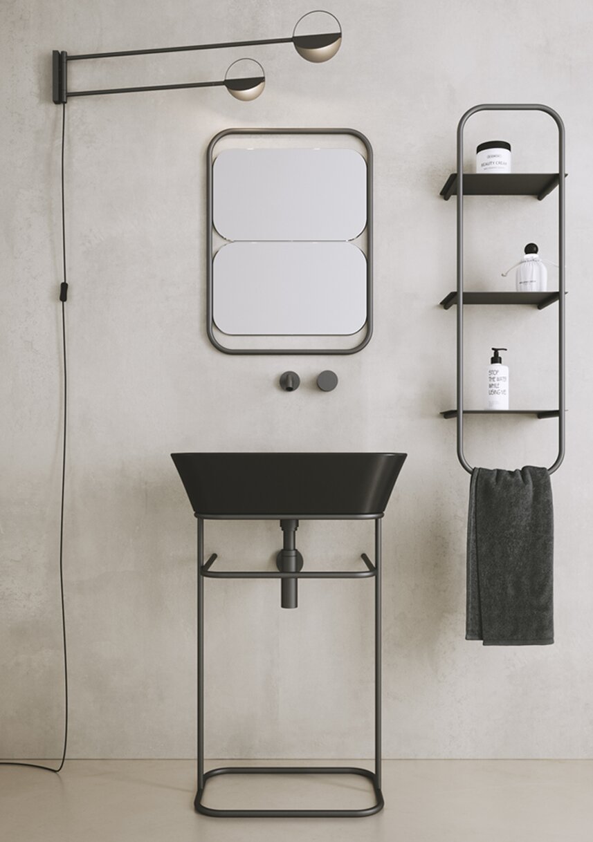 Умивальник WA 02 Wave (WA02NM) Blak matt, SIMAS - Зображення 1876831-ad992.jpg