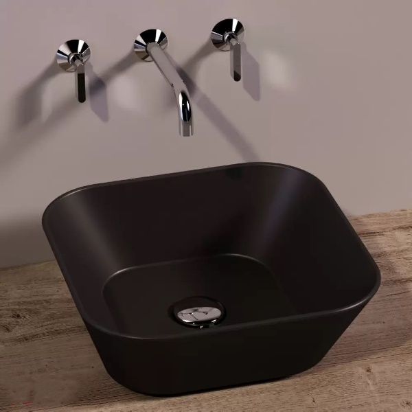 Умывальник WA 03 Wave (WA03NM) Blak matt, SIMAS - Зображення 1876841-1b27d.jpg