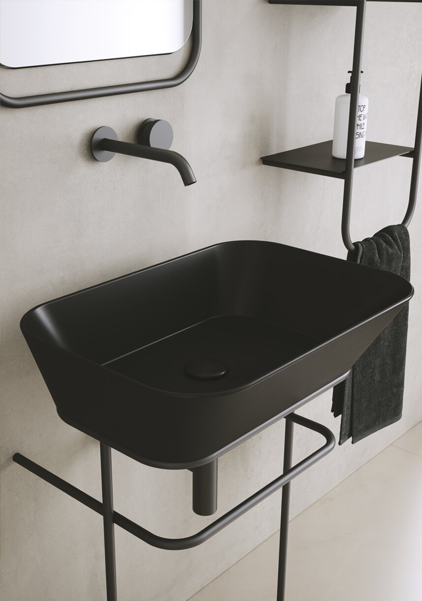 Умивальник WA 04 Wave (WA04NM) Blak matt, SIMAS - Зображення 1876851-83a48.jpg