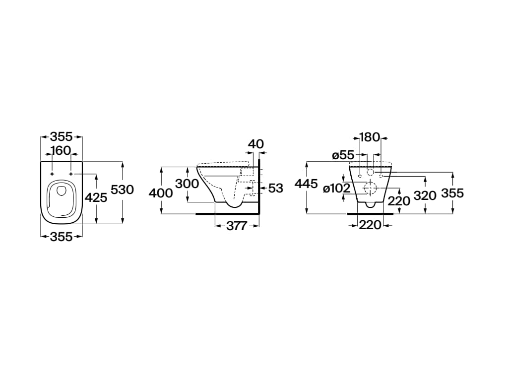 Комплект унітаз підвісний Airos Vortex з кришкою soft-close A34HC10000 Roca - Зображення 187717708-c11f7.jpg