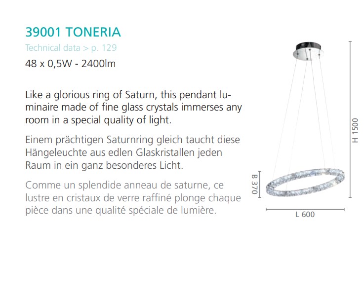 Люстра TONERIA CHROM-KRISTALL LED (39001), EGLO - Зображення 1877255-26e12.jpg