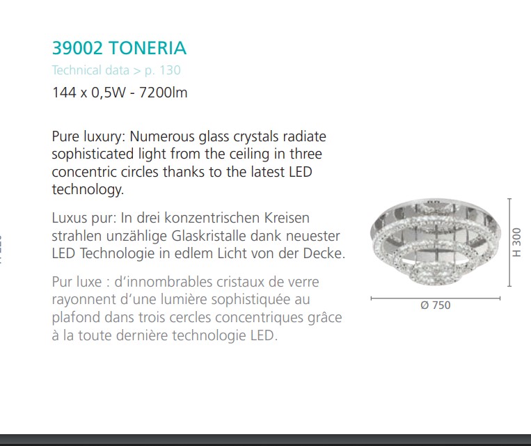 Світильник TONERIA CHROM-KRISTALL LED (39002), EGLO - Зображення 1877256-45124.jpg