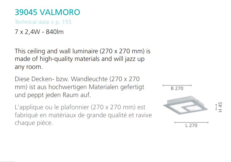 Світильник VALMORO LED (39045), EGLO - Зображення 1877610-ea87c.jpg