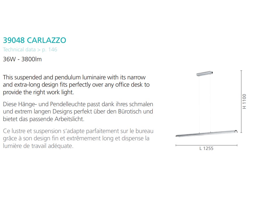 Люстра CARLAZZO LED L-1255 CHROM (39048), EGLO - Зображення 1877613-cd169.jpg