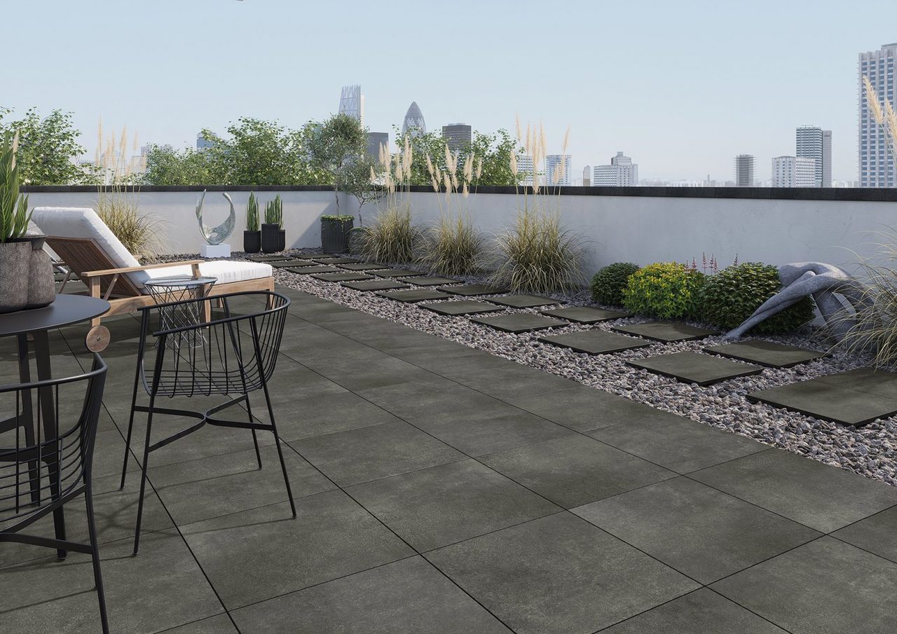 Плитка керамогранітна Stratic Anthracite 2.0 RECT 597x597x20 Cerrad - Зображення 1877917-f30c5.jpg