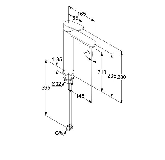 Змішувач для умивальника 240 X1 322980575 Kludi - Зображення 187791841-e4144.jpg