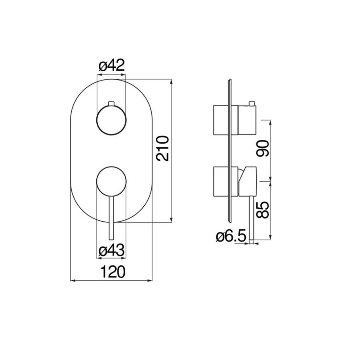 Змішувач для душу Velis Red Canyon PVD (WE81102-VERCP), Nobili - Зображення 1877973-0e277.jpg