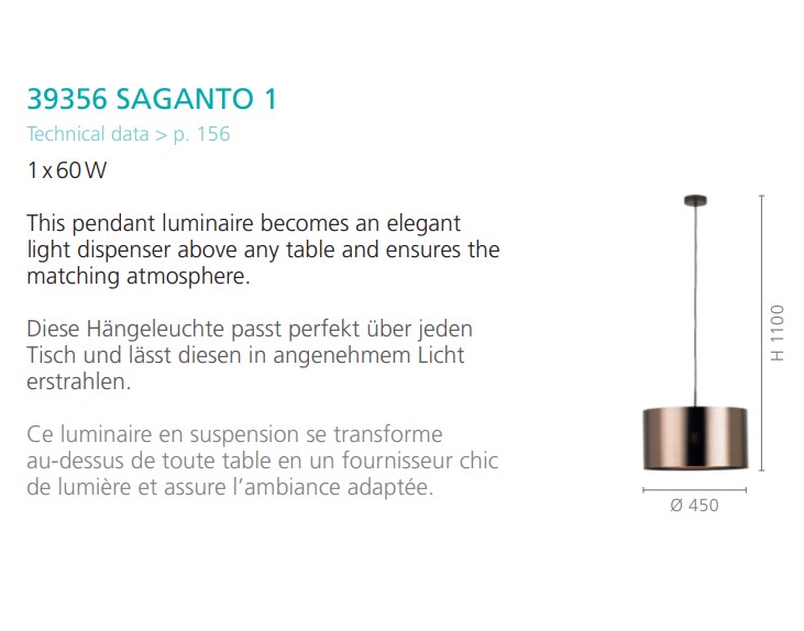 Люстра SAGANTO 1 (39356), EGLO - Зображення 1878038-7893d.jpg