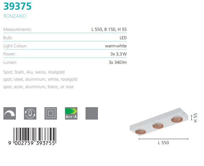 Спот RONZANO LED (39375), EGLO - Зображення 1878053-e1386.jpg