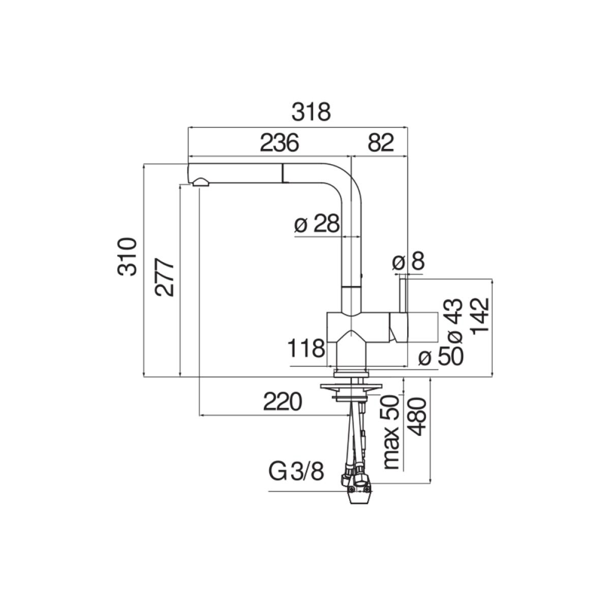 Змішувач для кухні Live Velvet Black (LV00117-1BM), Nobili - Зображення 1878152-6a161.jpg