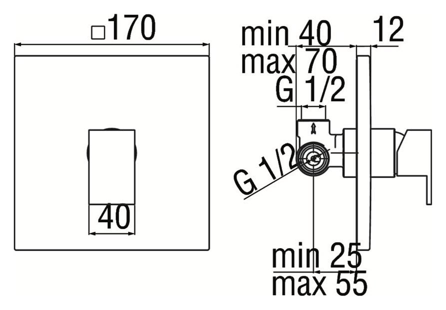 Змішувач для душу Mia (MI102108CR), Nobili - Зображення 1878257-5b71e.jpg