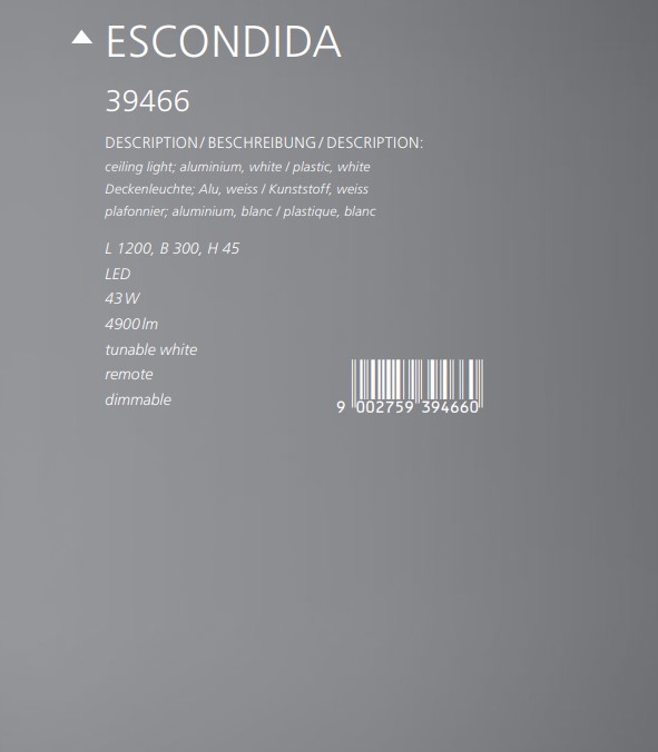 Світильник ESCONDIDA LED (39466), EGLO - Зображення 1878614-fe841.jpg