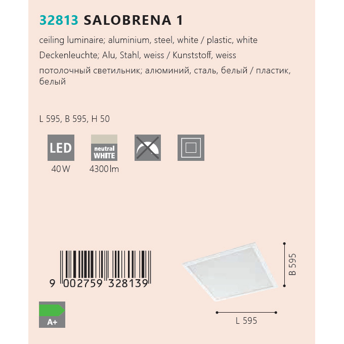 Світильник SALOBRENA 1 LED 4000K (32813), EGLO - Зображення 1879148-d9adf.jpg